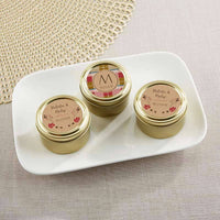 Thumbnail for Personalized Gold Round Candy Tin - Fall (Set of 12)