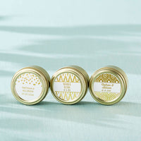 Thumbnail for Personalized Gold Round Candy Tin - Gold Foil (Set of 12)