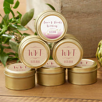 Thumbnail for Personalized Gold Round Candy Tin - Vineyard (Set of 12)