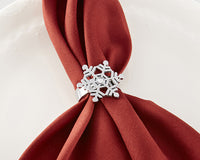 Thumbnail for Sparkling Snowflake Napkin Ring (Set of 4) Alternate Image 9, Kate Aspen | Napkin Ring