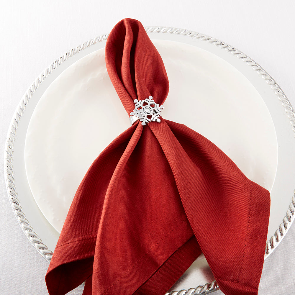 Sparkling Snowflake Napkin Ring (Set of 4) Alternate Image 8, Kate Aspen | Napkin Ring