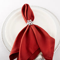 Thumbnail for Sparkling Snowflake Napkin Ring (Set of 4) Alternate Image 8, Kate Aspen | Napkin Ring