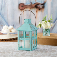 Thumbnail for Vintage Blue Distressed Lantern - Extra Large Main Image, Kate Aspen | Lanterns