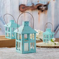 Thumbnail for Vintage Blue Distressed Lantern - Extra Large Alternate Image 7, Kate Aspen | Lanterns