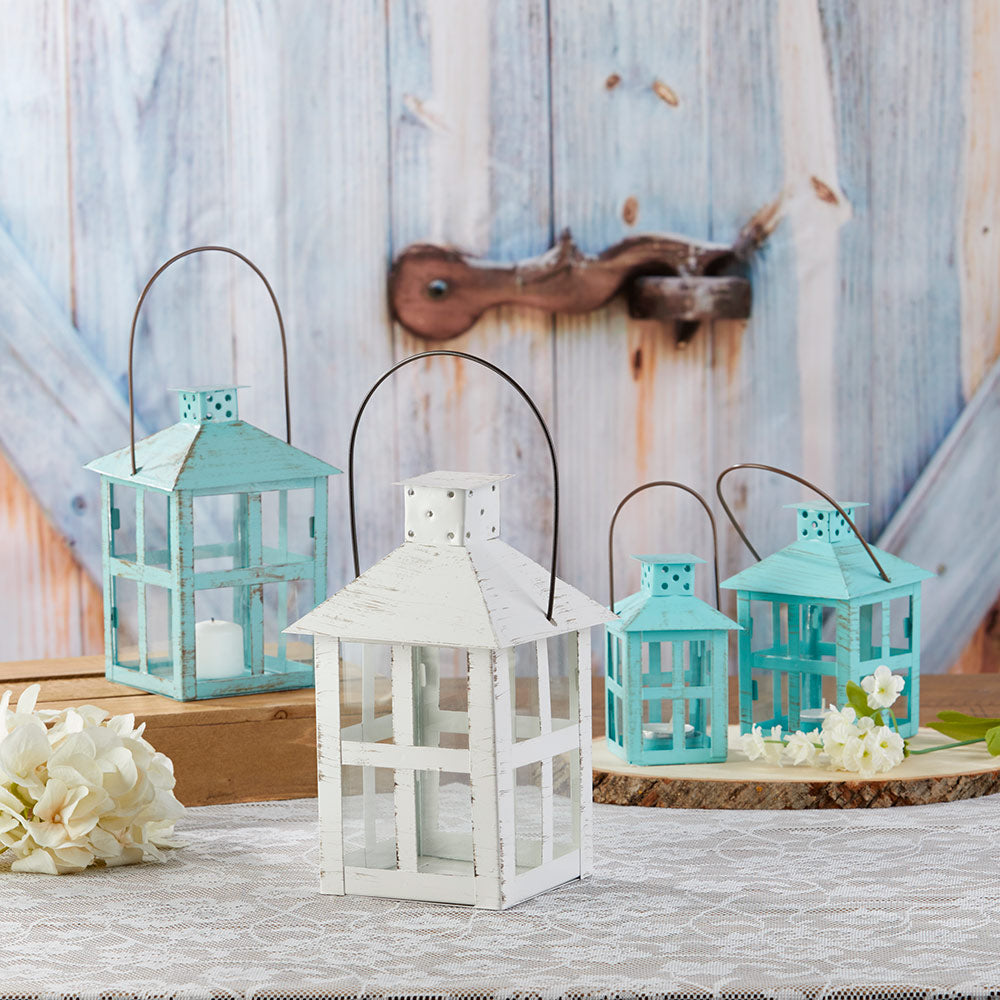 Vintage White Distressed Lantern - Extra Large Alternate Image 7, Kate Aspen | Lanterns