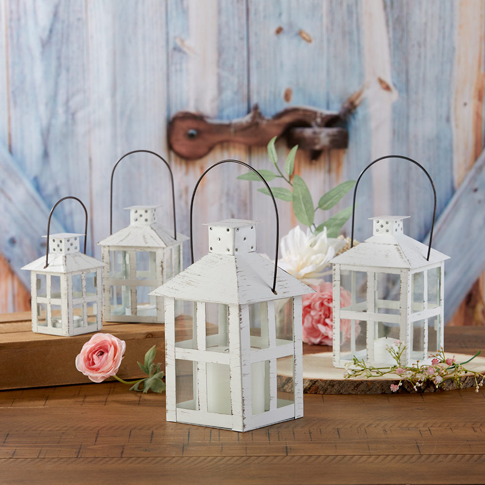 Vintage White Distressed Lantern - Extra Large Alternate Image 8, Kate Aspen | Lanterns