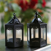 Thumbnail for Black Hexagon Mini Lantern (Set of 6)
