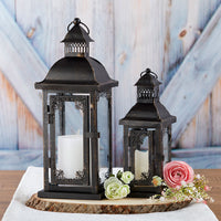 Thumbnail for Antique Black Ornate Lantern - Small