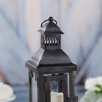Thumbnail for Antique Black Ornate Lantern - Small