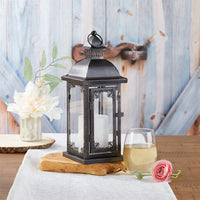 Thumbnail for Antique Black Ornate Lantern - Medium Main Image, Kate Aspen | Lanterns