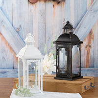 Thumbnail for Antique Black Ornate Lantern - Medium Alternate Image 2, Kate Aspen | Lanterns