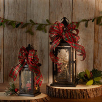 Thumbnail for Antique Black Ornate Lantern - Medium Alternate Image 5, Kate Aspen | Lanterns