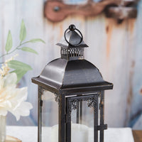 Thumbnail for Antique Black Ornate Lantern - Medium Alternate Image 7, Kate Aspen | Lanterns