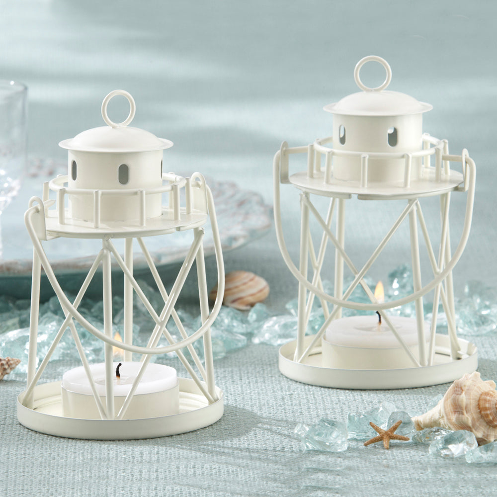 By the Sea Lighthouse Tealight Holder Lantern (Set of 4) Alternate Image 3, Kate Aspen | Candles & Votives