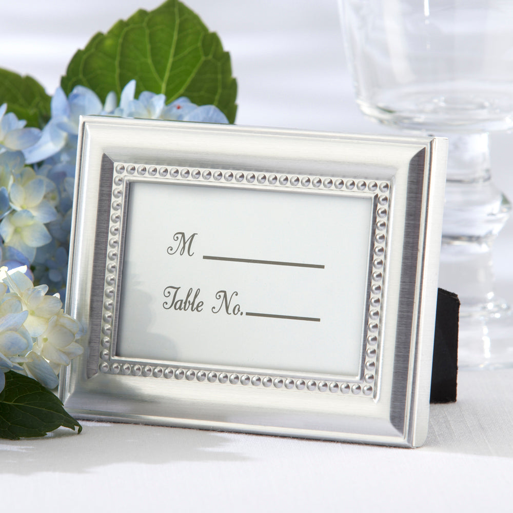 Beautifully Beaded Silver Place Card/Photo Holder (Set of 6) Alternate Image 3, Kate Aspen | Place Card Holders & Frames