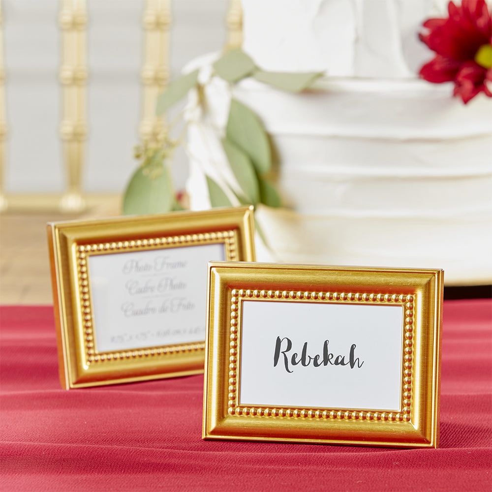 Beautifully Beaded Gold Place Card/Photo Holder (Set of 6) Alternate Image 3, Kate Aspen | Place Card Holders & Frames
