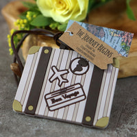 Let the Journey Begin Vintage Suitcase Luggage Tag Alternate Image 2, Kate Aspen | Luggage Tags