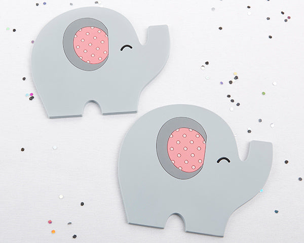 Elephant Coaster - Little Peanut (Pink) Alternate Image 2, Kate Aspen | Coasters