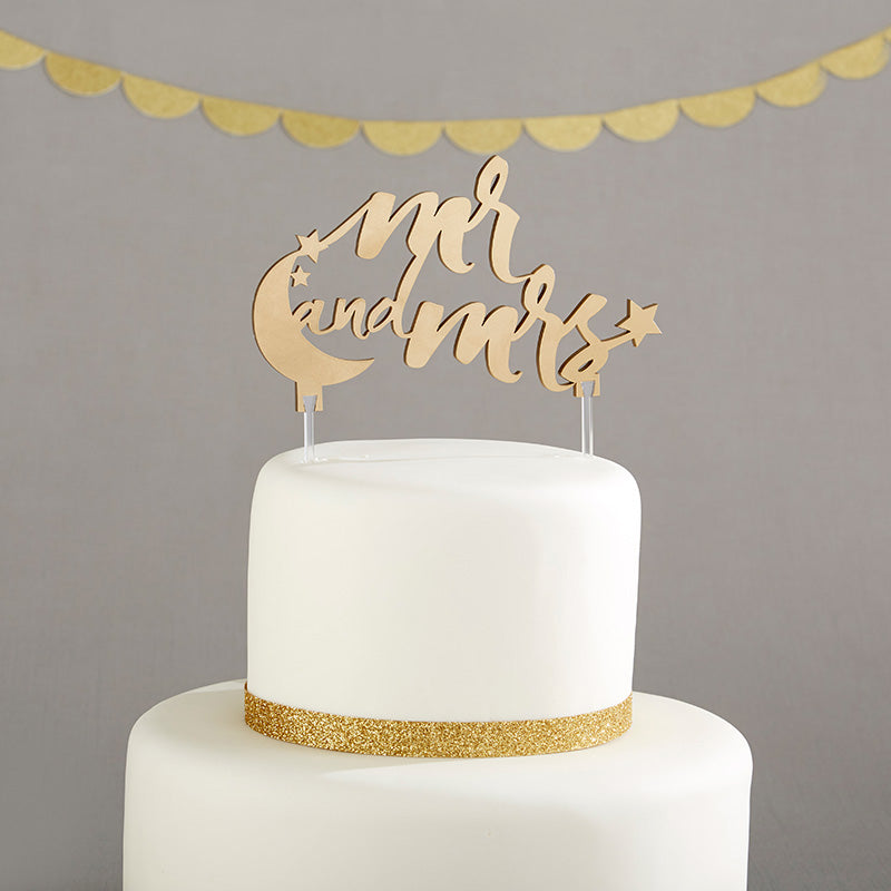 Under the Stars Mr. & Mrs. Cake Topper