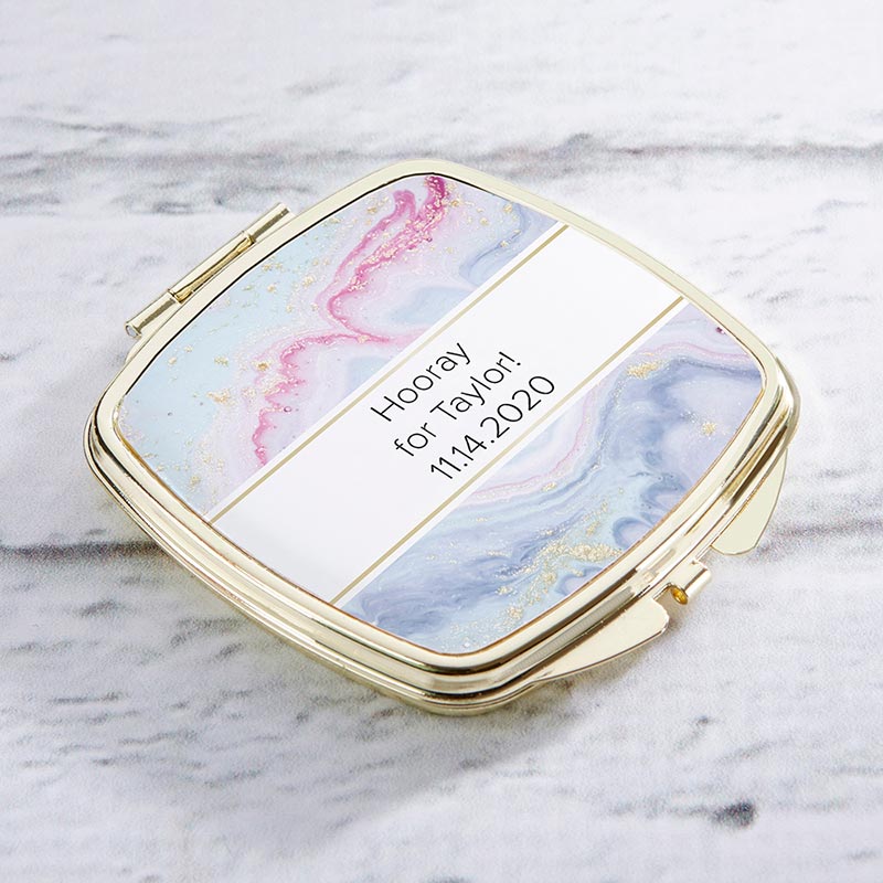 Personalized Gold Compact - Elements