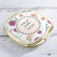 Thumbnail for Personalized Gold Compact - Bridal Floral
