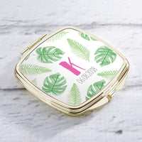Thumbnail for Personalized Gold Compact - Pineapples & Palms