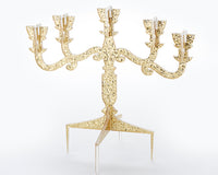 Thumbnail for Gold Glitter Acrylic Candelabra Cake Topper