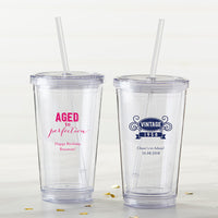 Thumbnail for Personalized Printed Acrylic Tumbler - Adult Birthday