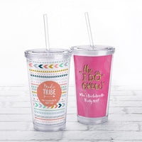 Thumbnail for Acrylic Tumbler with Personalized Insert - Bachelorette