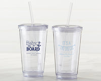 Thumbnail for Personalized Printed Acrylic Tumbler - Baby Shower