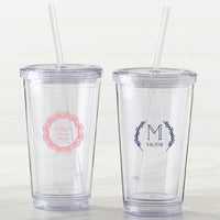 Thumbnail for Personalized Printed Acrylic Tumbler - Rustic Charm Wedding