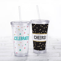 Thumbnail for Acrylic Tumbler with Personalized Insert - Party Time