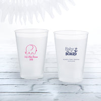Thumbnail for Personalized 10 oz. Frosted Flex Cup - Baby Shower