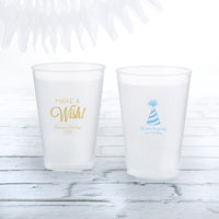 Thumbnail for Personalized 10 oz. Frosted Flex Cup - Birthday