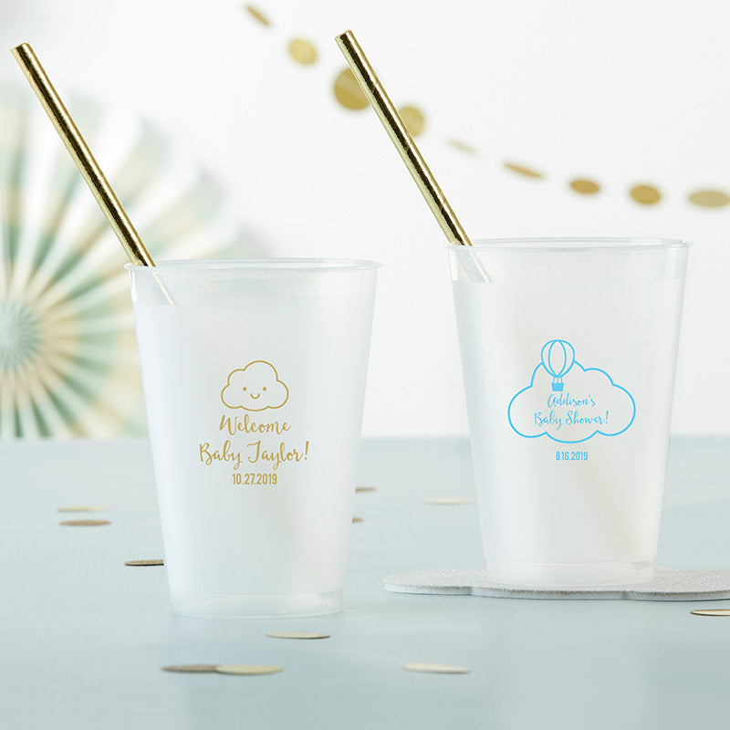 Personalized 10 oz. Frosted Flex Cup - Gender Neutral Baby Shower
