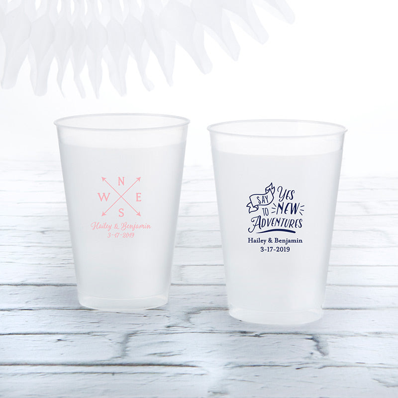 Personalized 10 oz. Frost Flex Cup - Travel & Adventure