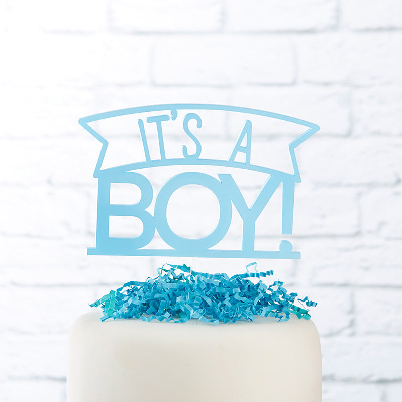 It's a Boy Acrylic Cake Topper
