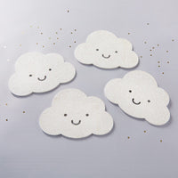 Thumbnail for White Glitter Cloud Shaped Coaster (Set of 4)