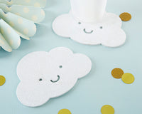 Thumbnail for White Glitter Cloud Shaped Coaster (Set of 4)