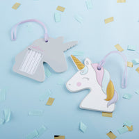 Thumbnail for Unicorn Luggage Tag Alternate Image 2, Kate Aspen | Luggage Tags