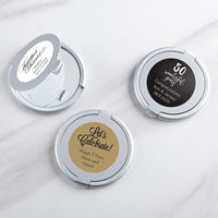 Thumbnail for Personalized Silver Compact Mirror - Anniversary