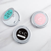 Thumbnail for Personalized Silver Compact Mirror - Monogram