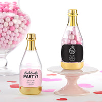 Thumbnail for Personalized Gold Metallic Champagne Bottle Favor Container - Bachelor & Bachelorette (Set of 12) Main Image, Kate Aspen | Favor Container