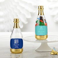 Personalized Gold Metallic Champagne Bottle Favor Container - Birthday (Set of 12) Main Image, Kate Aspen | Favor Container