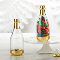Gold Metallic Champagne Bottle Favor Container - DIY (Set of 12) Main Image, Kate Aspen | Favor Container