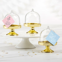 Thumbnail for Personalized Small Bell Jar with Gold Base - Baby Shower (Set of 12)