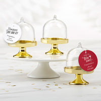 Thumbnail for Personalized Small Bell Jar with Gold Base - Celebration (Set of 12)