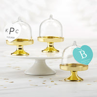 Thumbnail for Personalized Small Bell Jar with Gold Base - Monogram (Set of 12)