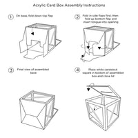 Thumbnail for Gold Frame Collapsible Acrylic Card Box Alternate Image 5, Kate Aspen | Card Box