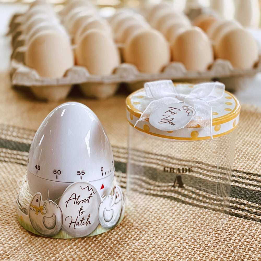 About to Hatch Kitchen Egg Timer - Baby Shower Favors by Kate Aspen
